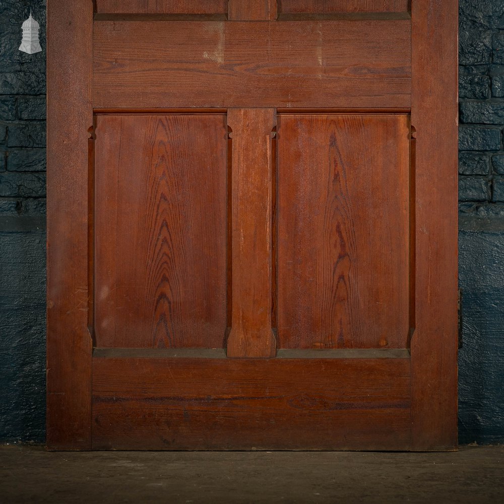 Pitch Pine Panelled Door, 4 Panel with Stop Chamfer