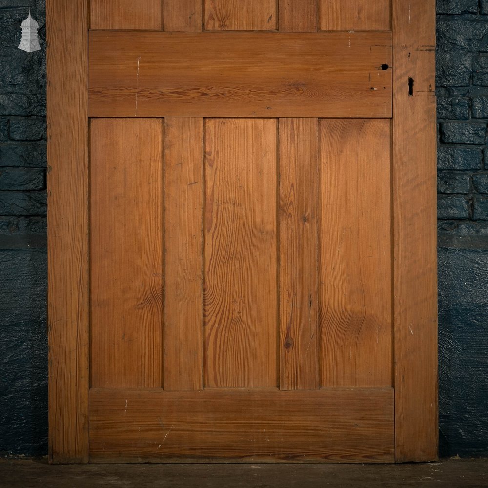 Pitch Pine Panelled Door, 6 Panel