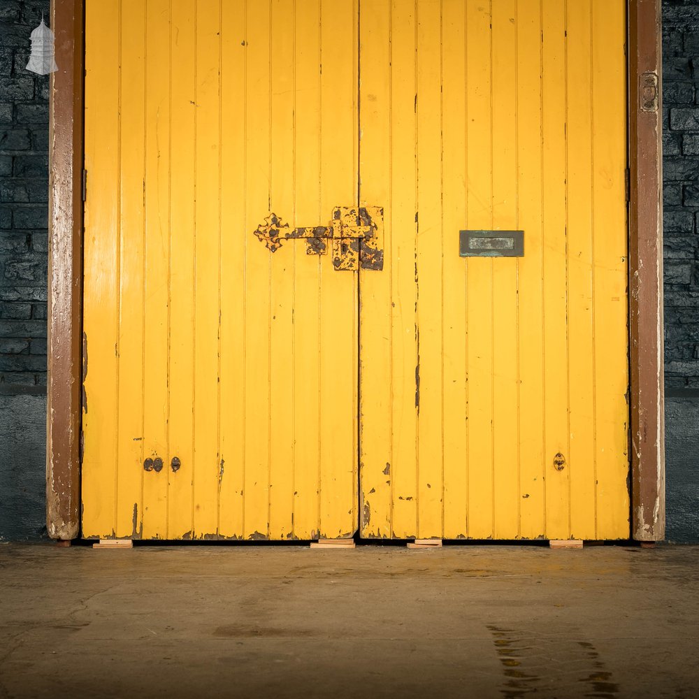 Framed Arch Top Doors, Set of Oak Braced Vertical Plank Doors