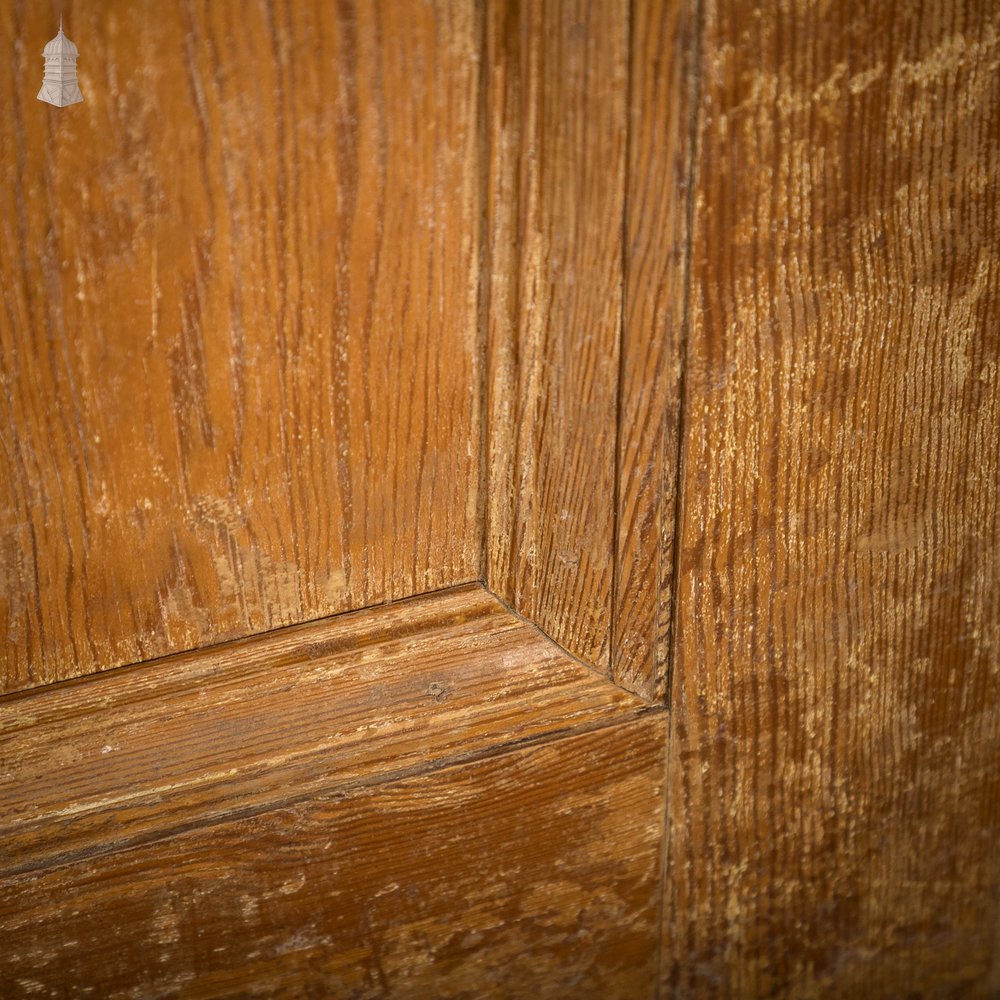 Pitch Pine Panelled Door, Victorian Style, 6 Moulded Panel