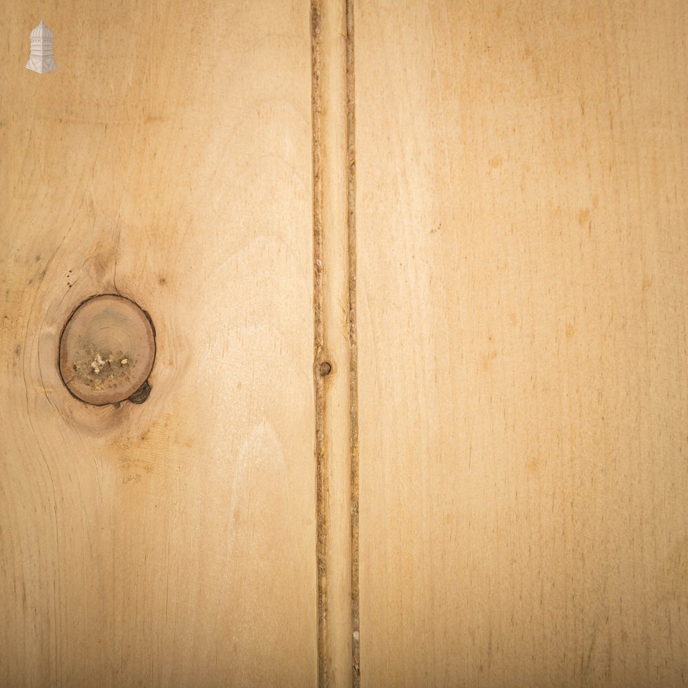 Pine Panelled Door, Moulded 2 Panel and Beadboard Plank