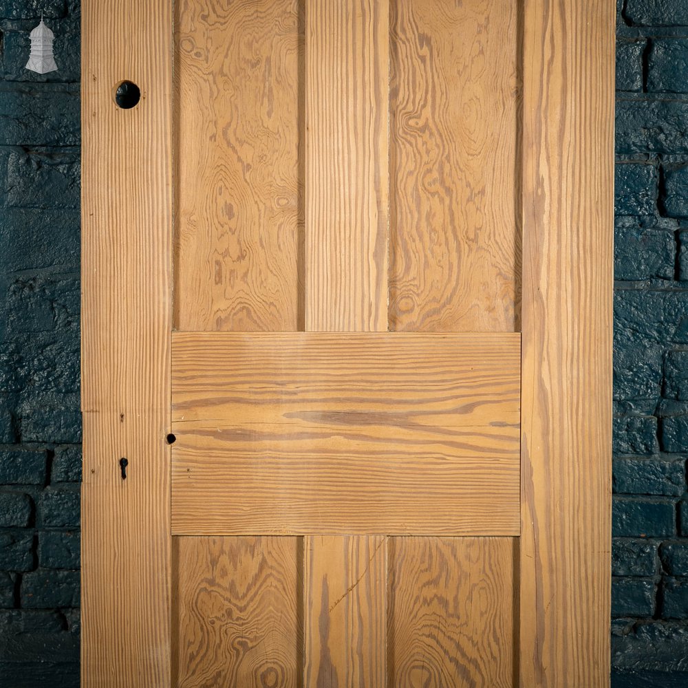 Pitch Pine Panelled Door, 6 Panel