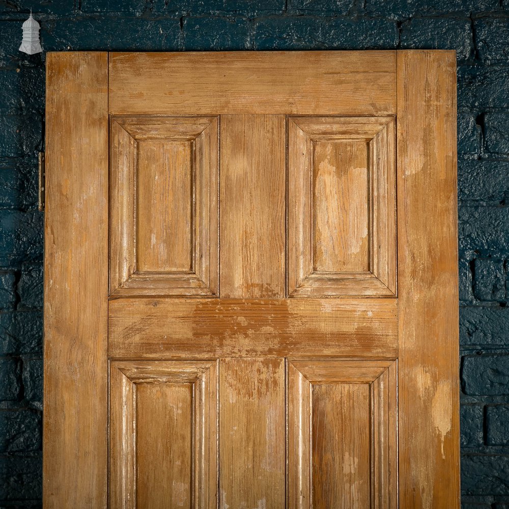 Pine Panelled Door, 6 Panel Scumble Paint Finish