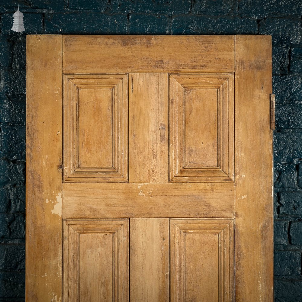 Pine Panelled Door, 6 Panel Scumble Paint Finish