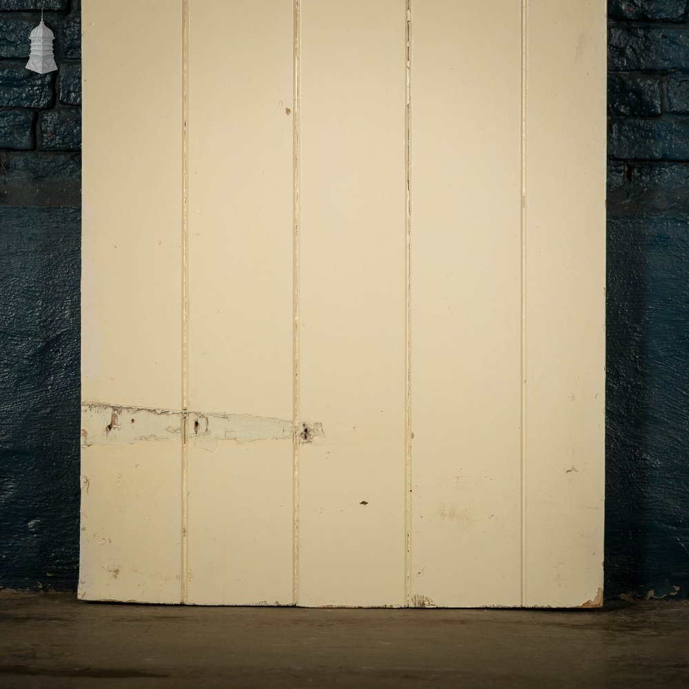 Ledged Plank Door, White Painted Pine