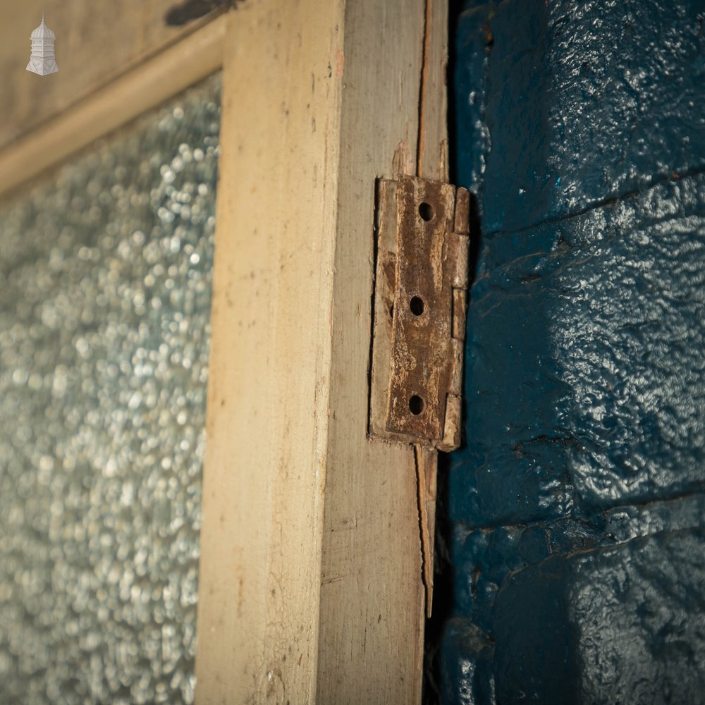 Half Glazed Door, Pine with ‘Arctic’ Style Textured Glass