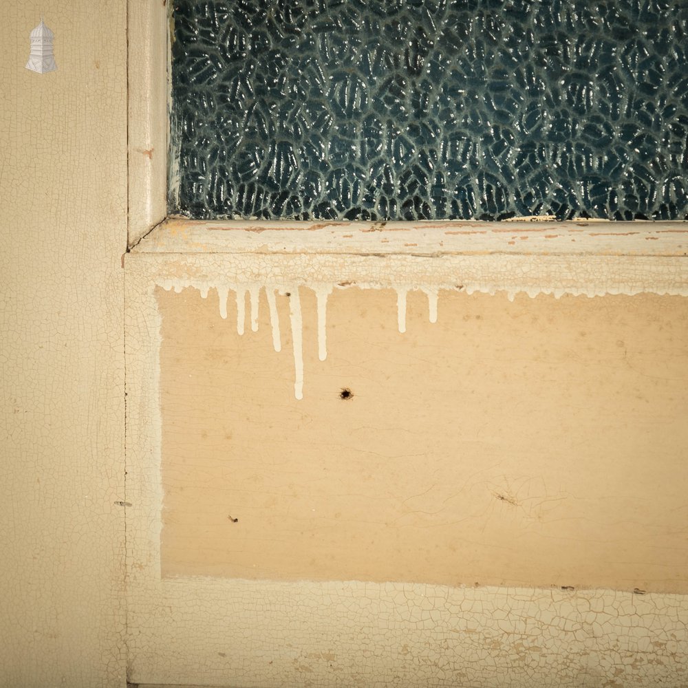 Half Glazed Door, Pine with ‘Arctic’ Style Textured Glass