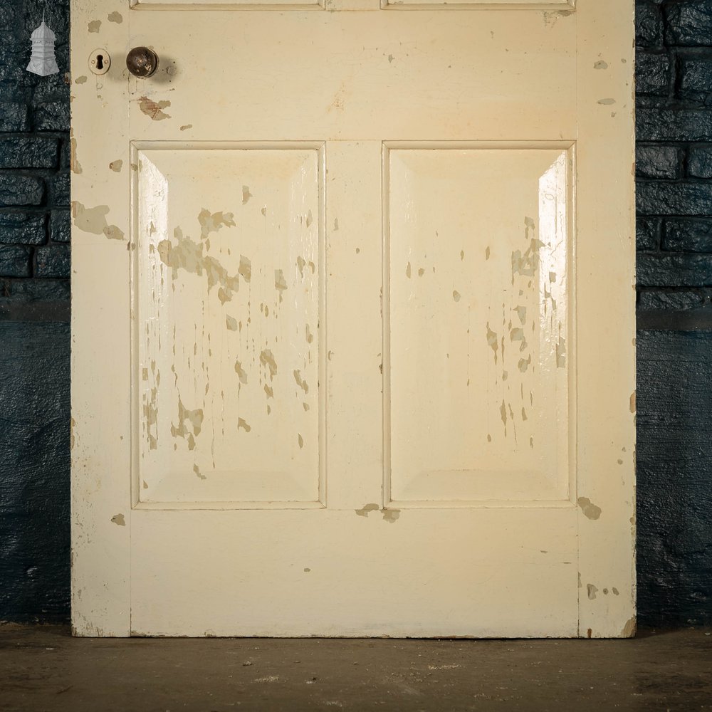 Pine Panelled Door, 4 Panel Distressed Paint