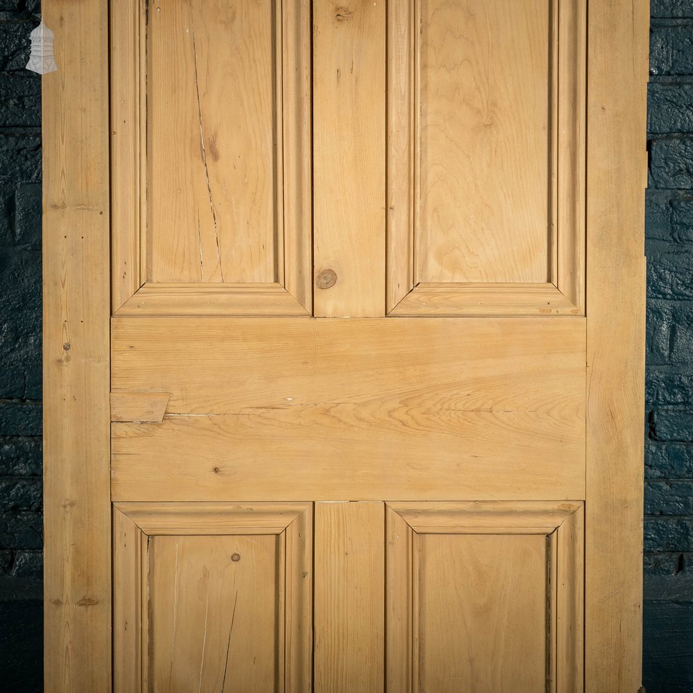 Pine Panelled Door, Moulded 4 Panel