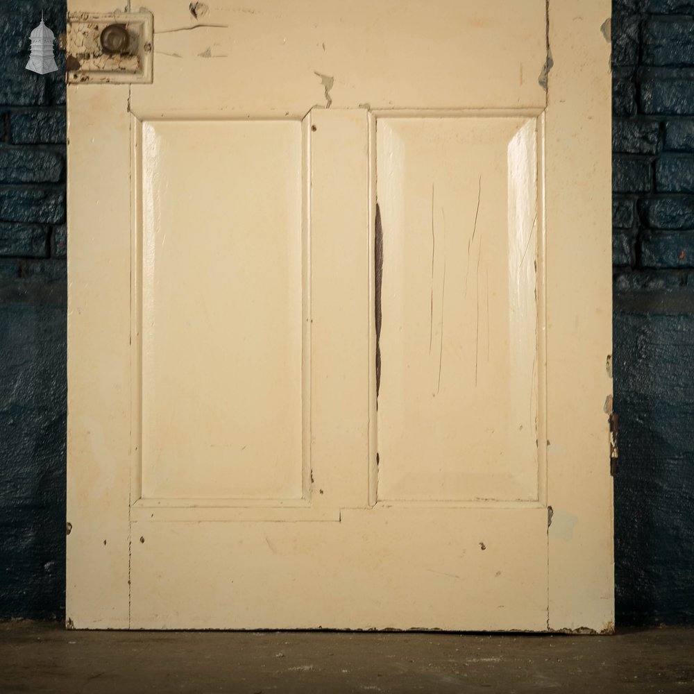 Pine Panelled Door, 4 Panel Cream Painted