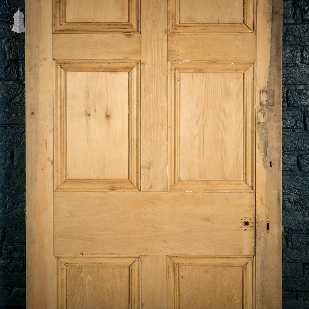 Pine Panelled Door, Moulded 6 Panel