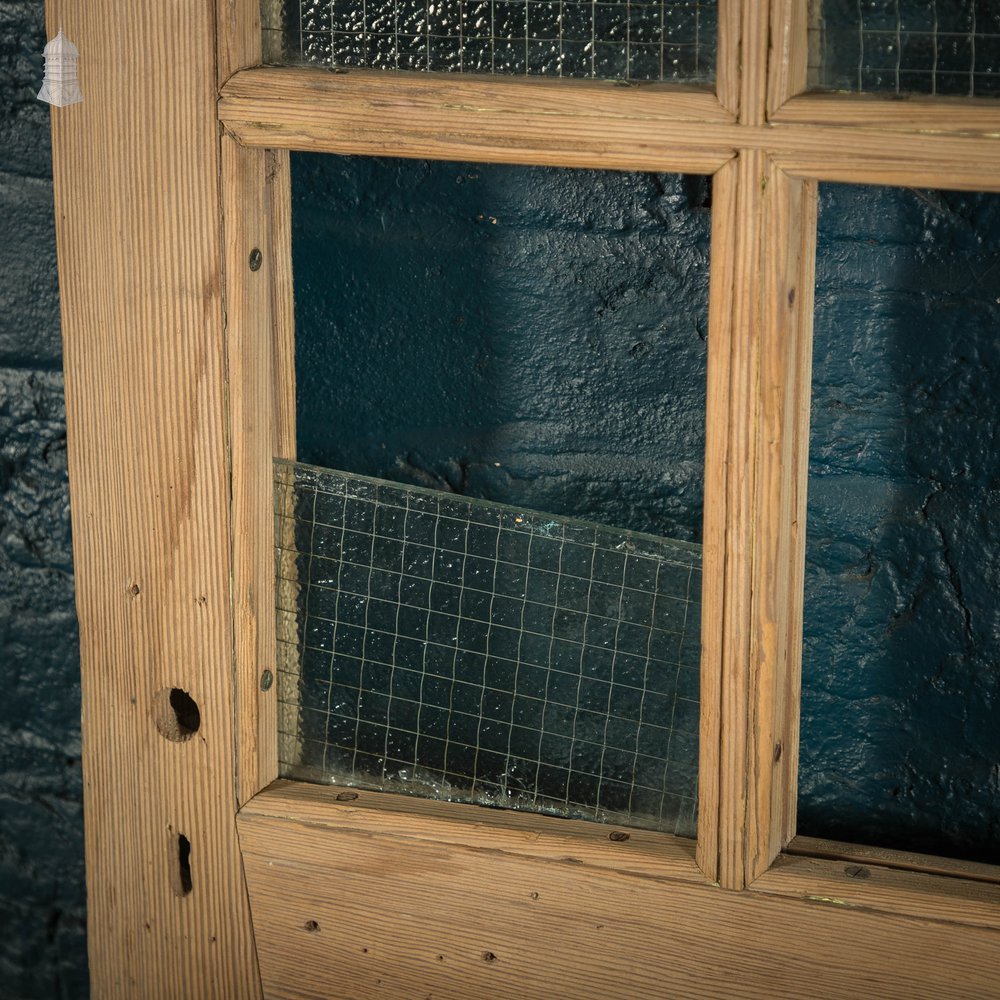 Half Glazed Door, Fitted with Wired Safety Glass