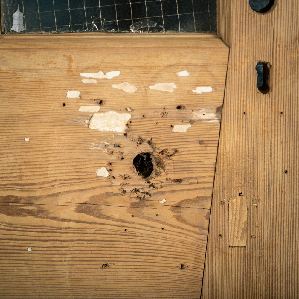 Half Glazed Door, Fitted with Wired Safety Glass