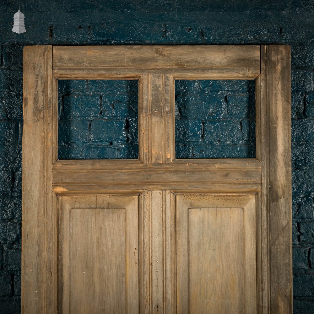 Glazed Pine Door, Moulded 6 Panel