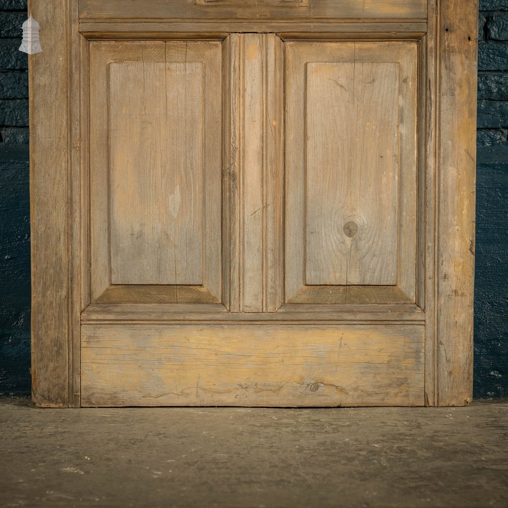 Glazed Pine Door, Moulded 6 Panel