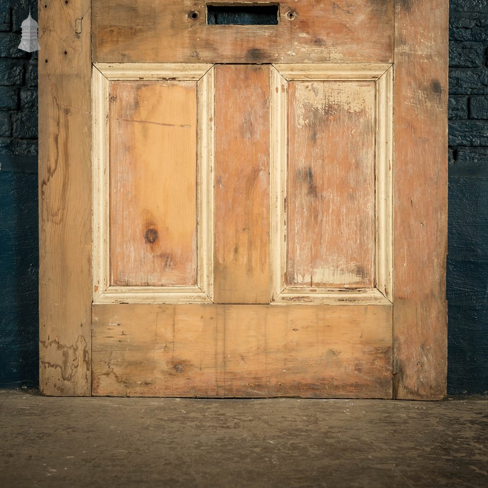 Glazed Pine Door, Moulded 6 Panel