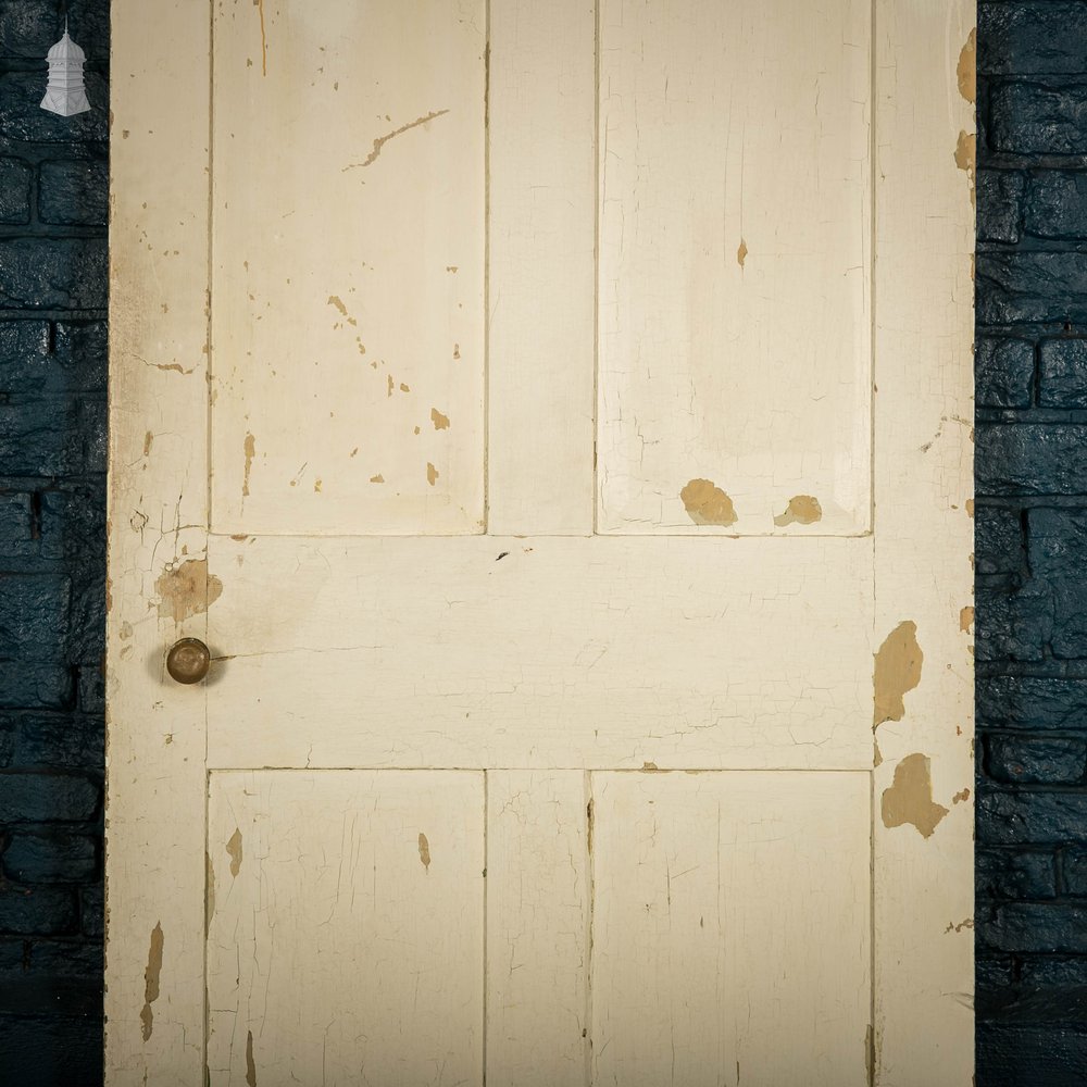 Pine Panelled Door, 4 Raised Panel White Painted