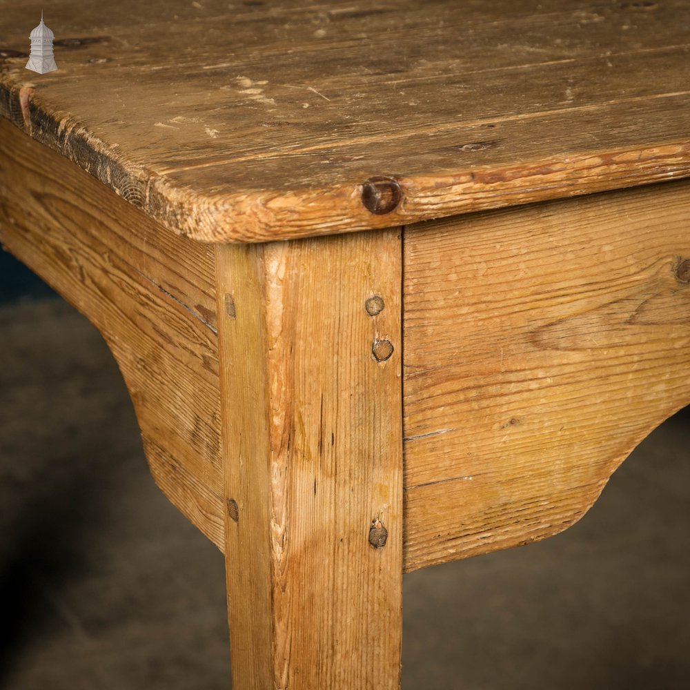 Scullery Kitchen Table, 18th C Pine Farmhouse Dining Table