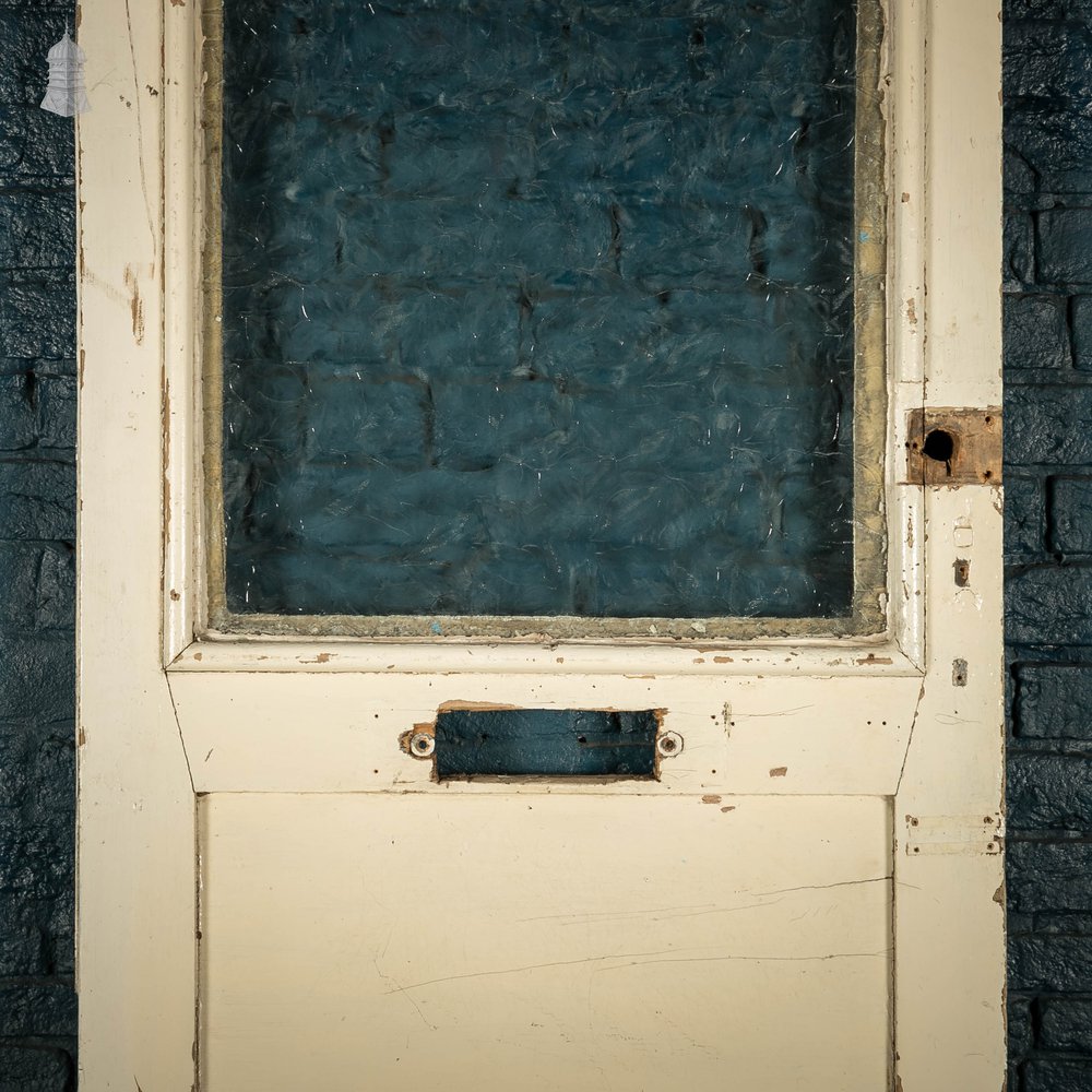 Half Glazed Door, 4 Panel Painted Pine