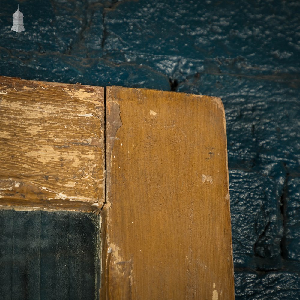 Half Glazed Door, Pine With ‘Reeded’ Style Textured Glass