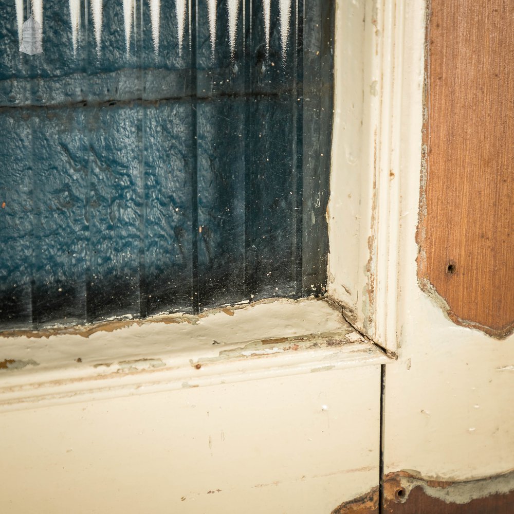 Half Glazed Door, Fitted with ‘Reeded’ Style Textured Glass