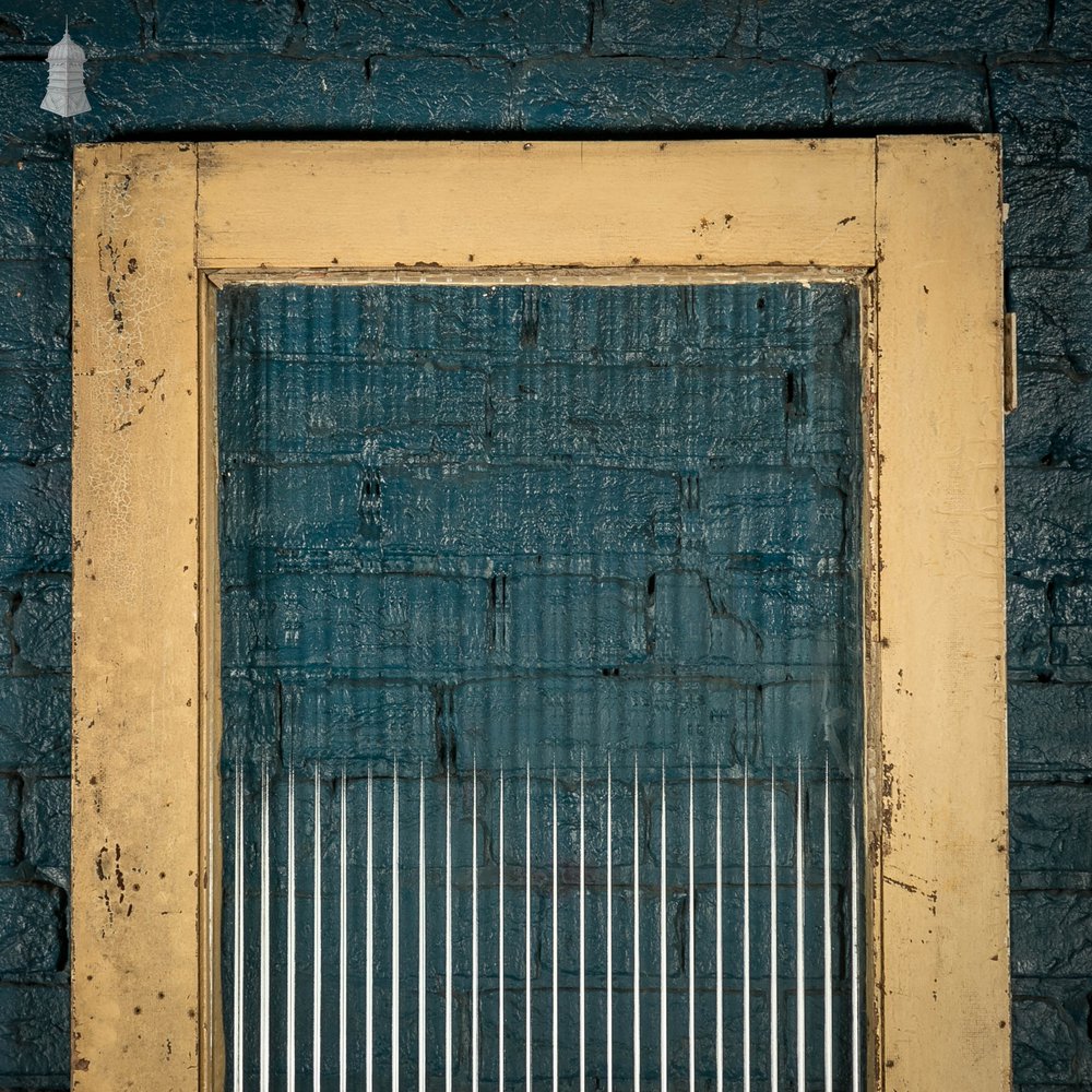 Half Glazed Door, Fitted with ‘Reeded’ Style Textured Glass