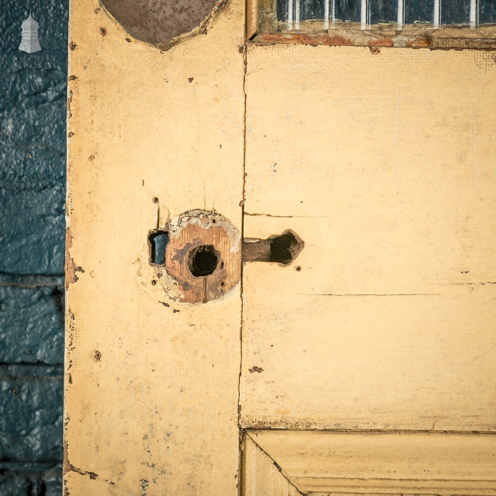 Half Glazed Door, Fitted with ‘Reeded’ Style Textured Glass