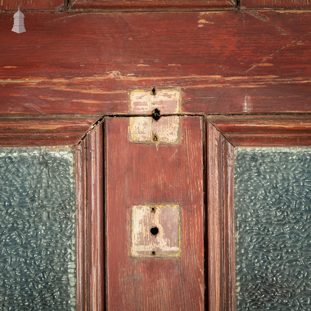 Half Glazed Door, Pine with ‘Arctic’ Style Textured Glass