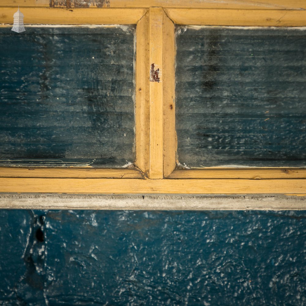 Half Glazed Door, Pine, Fitted with ‘Reeded’ Style Textured Glass