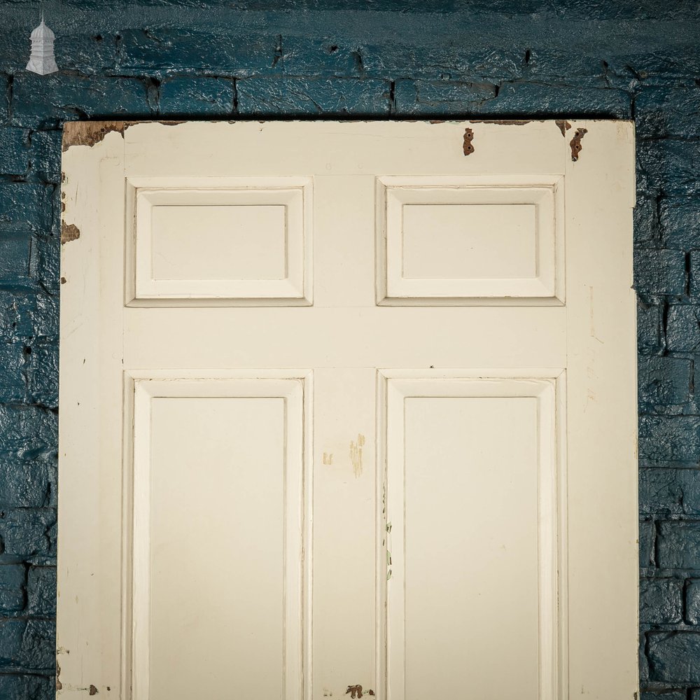 Pine Panelled Door, White Painted 8 Panel