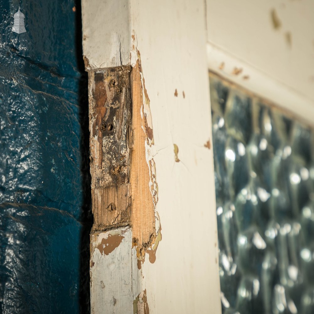 Half Glazed Door, 3 Panel Textured Glass