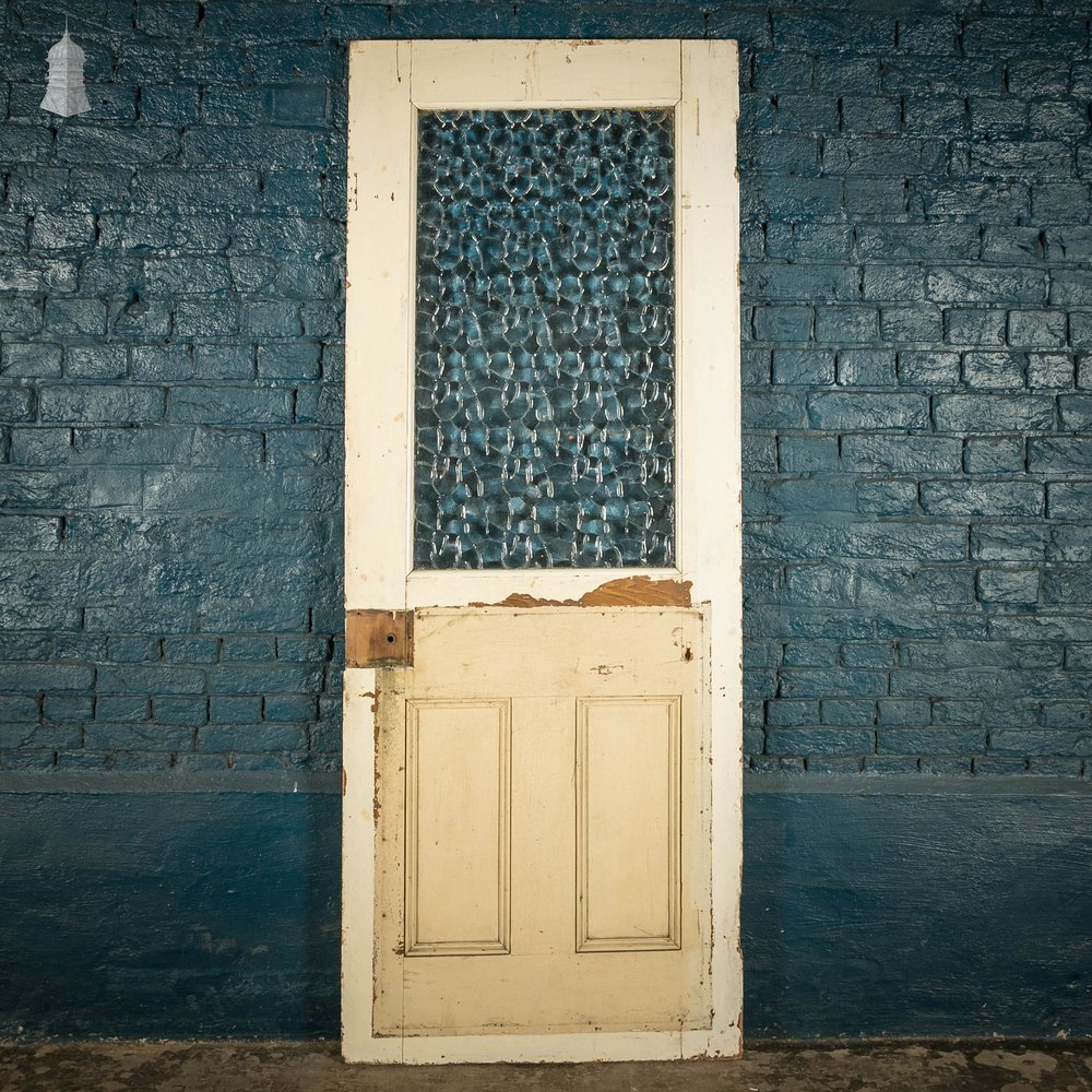 Half Glazed Door, 3 Panel Textured Glass