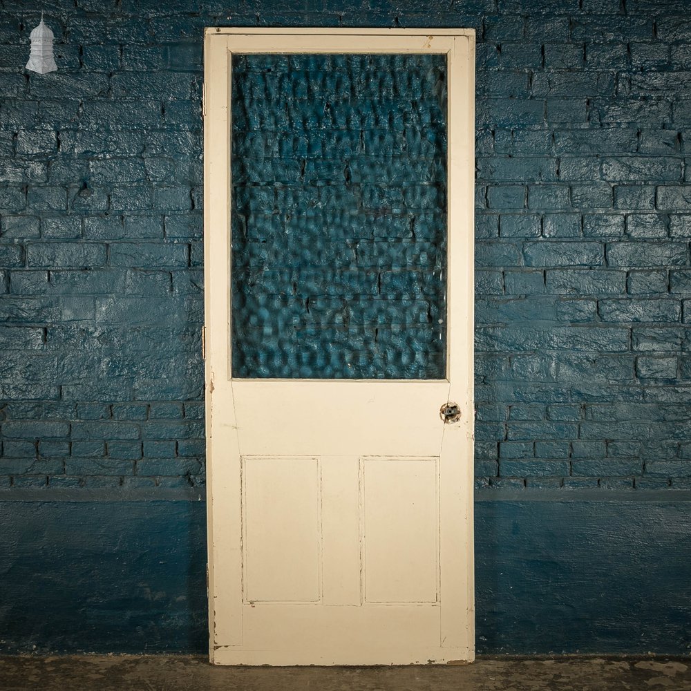 Half Glazed Door, Fitted with ‘Arctic’ Style Textured Glass