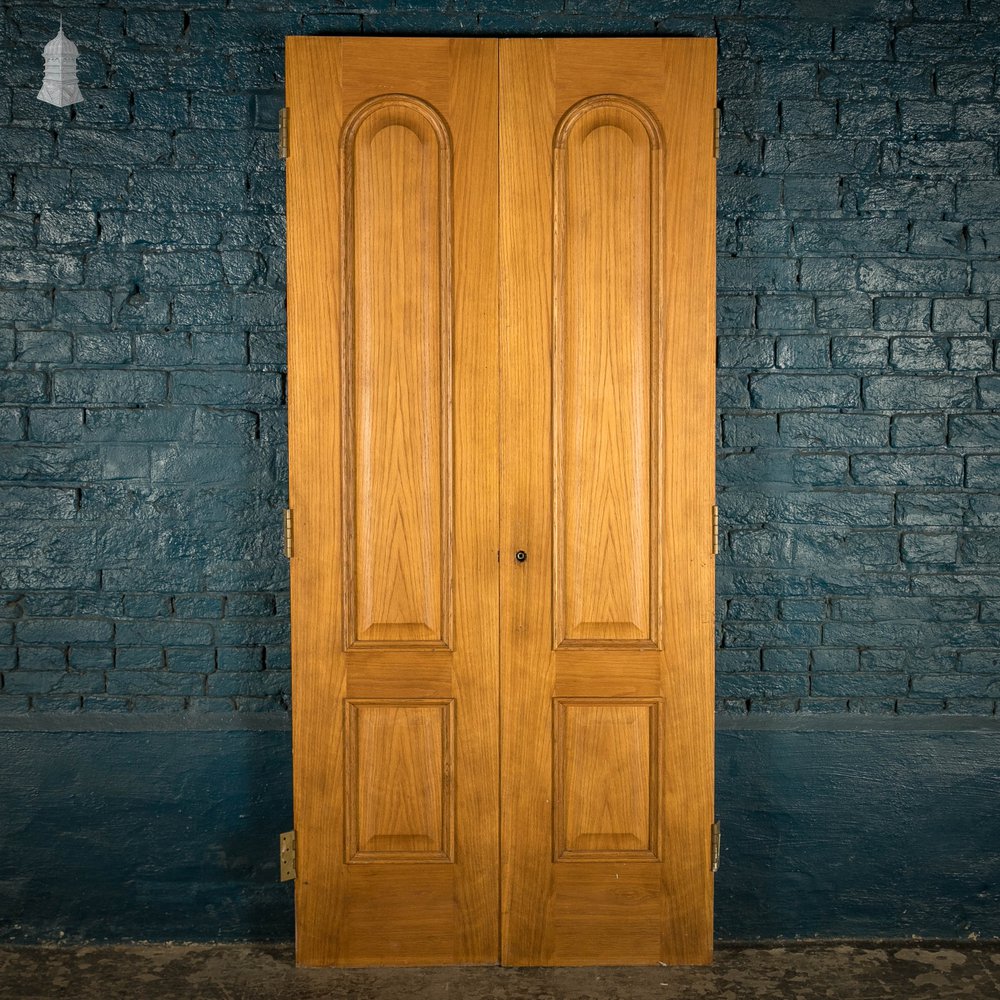 Oak Double Doors, Pair of Moulded 2 Panel Doors