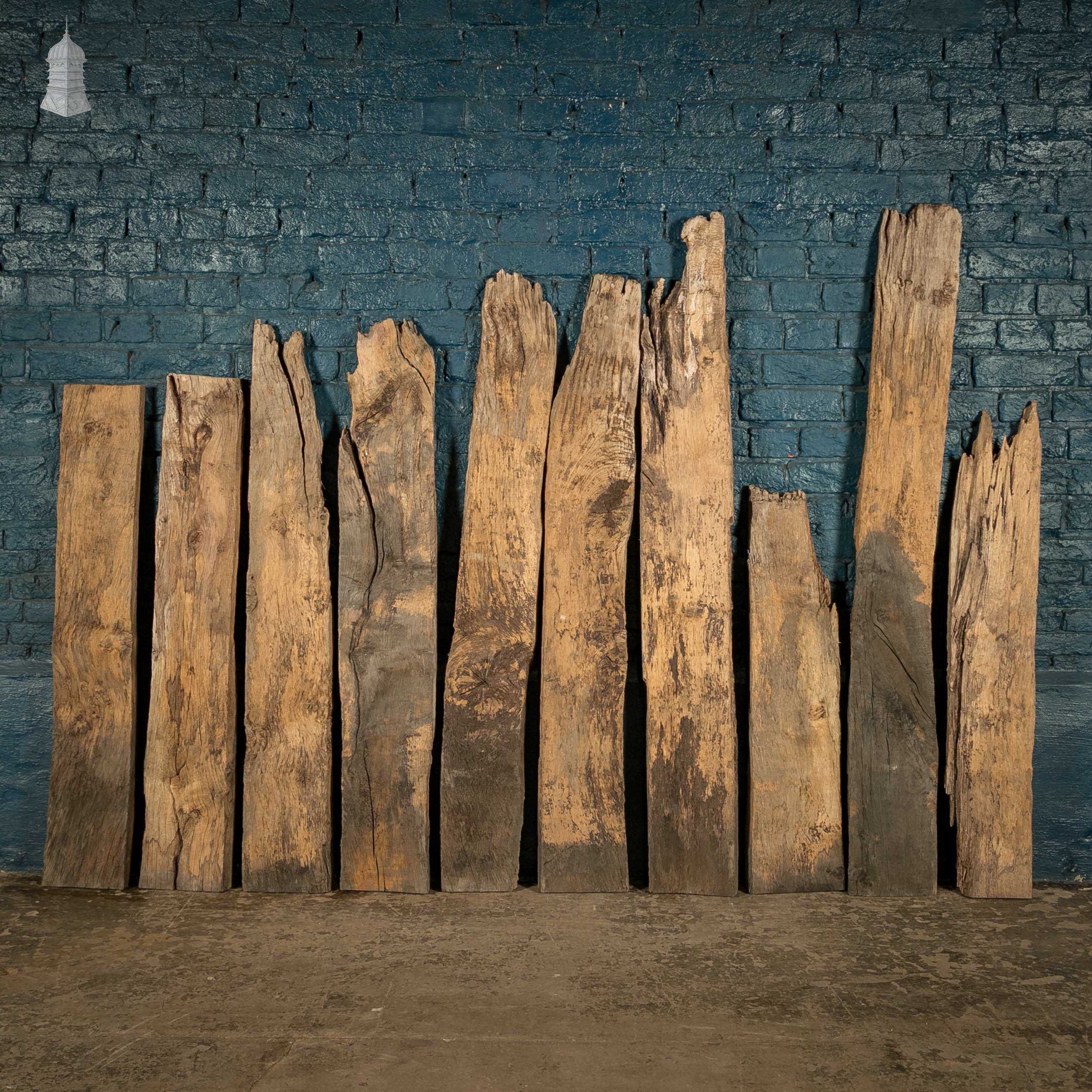 Timber Pilon Distressed Oak Pilings, Weathered Natural Finish Batch of 39 – 11 ...
