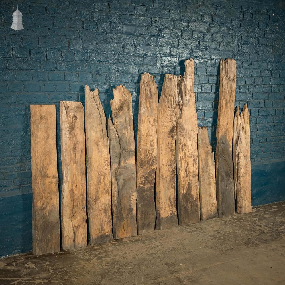 Distressed Oak Pilings, Weathered Natural Finish Batch of 39 – 11 Square Metres