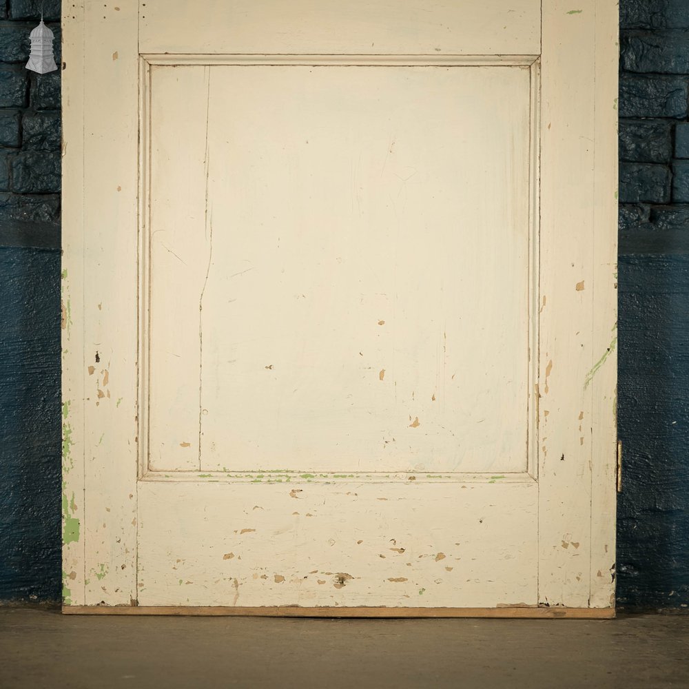 Pine Panelled Door, 2 Panel, White Painted