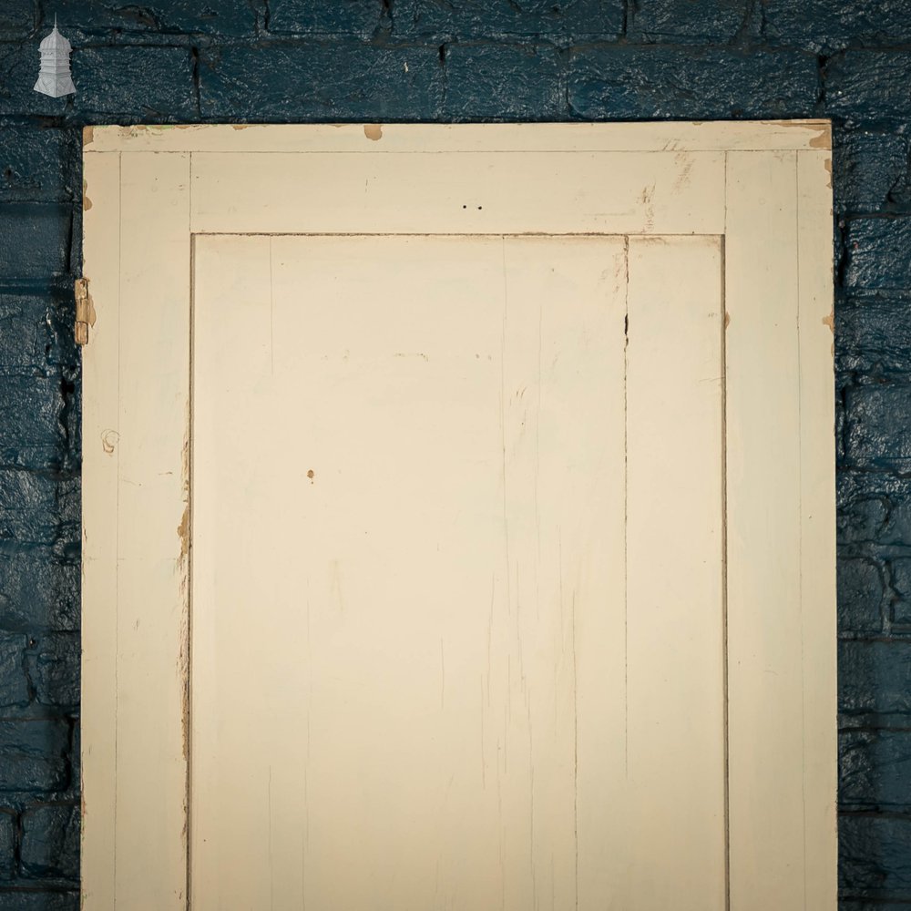 Pine Panelled Door, 2 Panel, White Painted