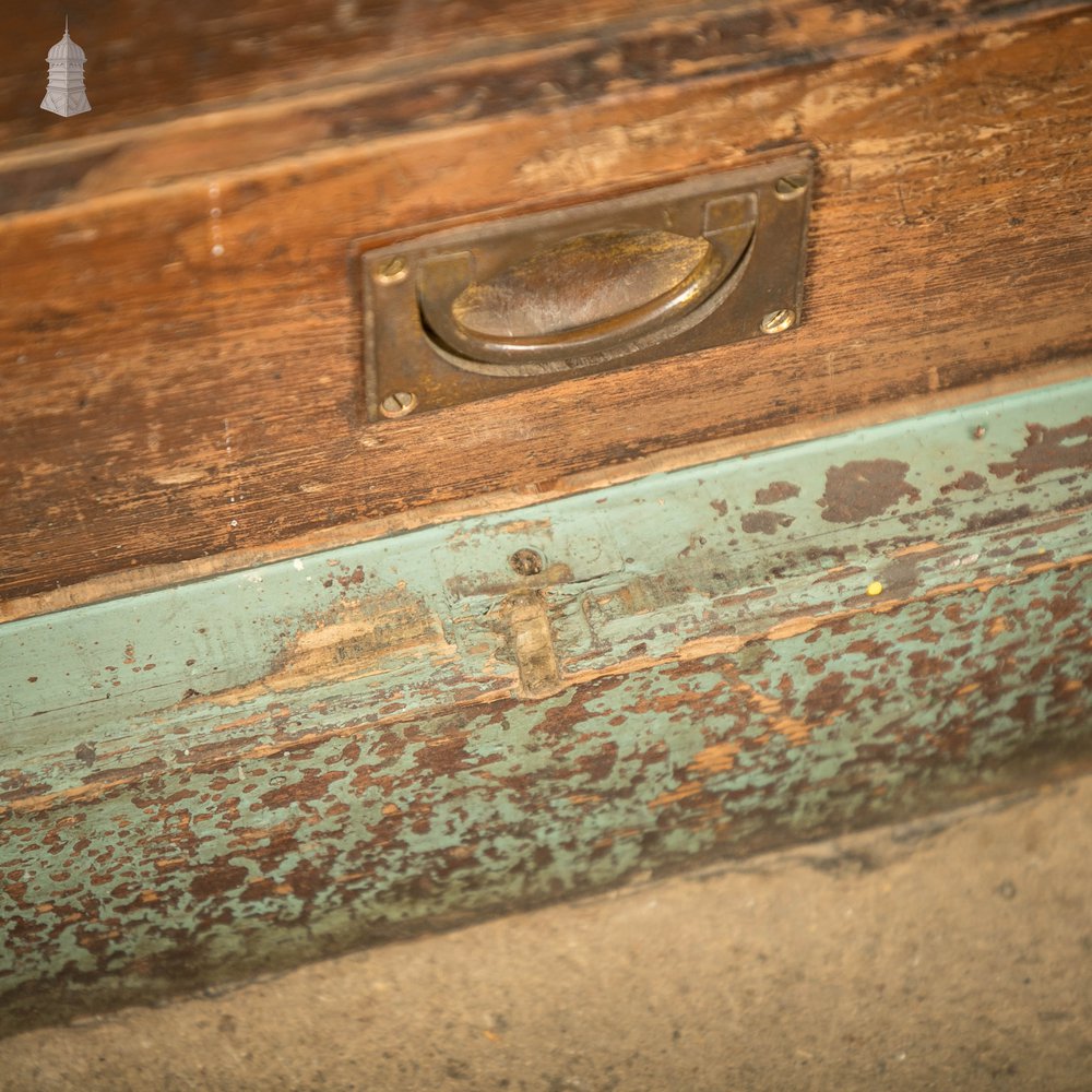 Victorian Plans Drawers, Green Painted Cabinet Scumble Glaze