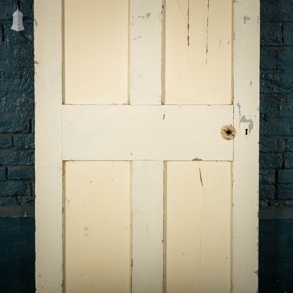 Pine Panelled Door, 4 Panel Painted