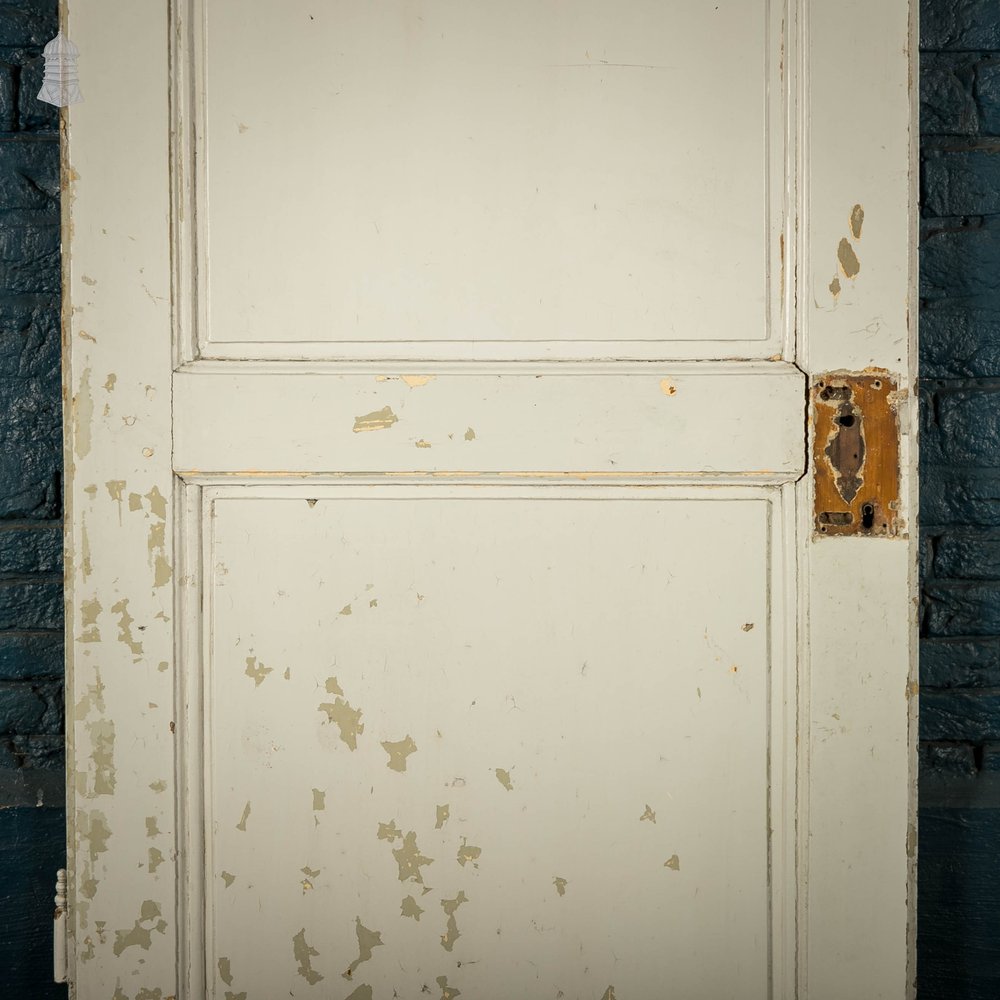 Pine Panelled Door, French Style, Painted 2 Panel