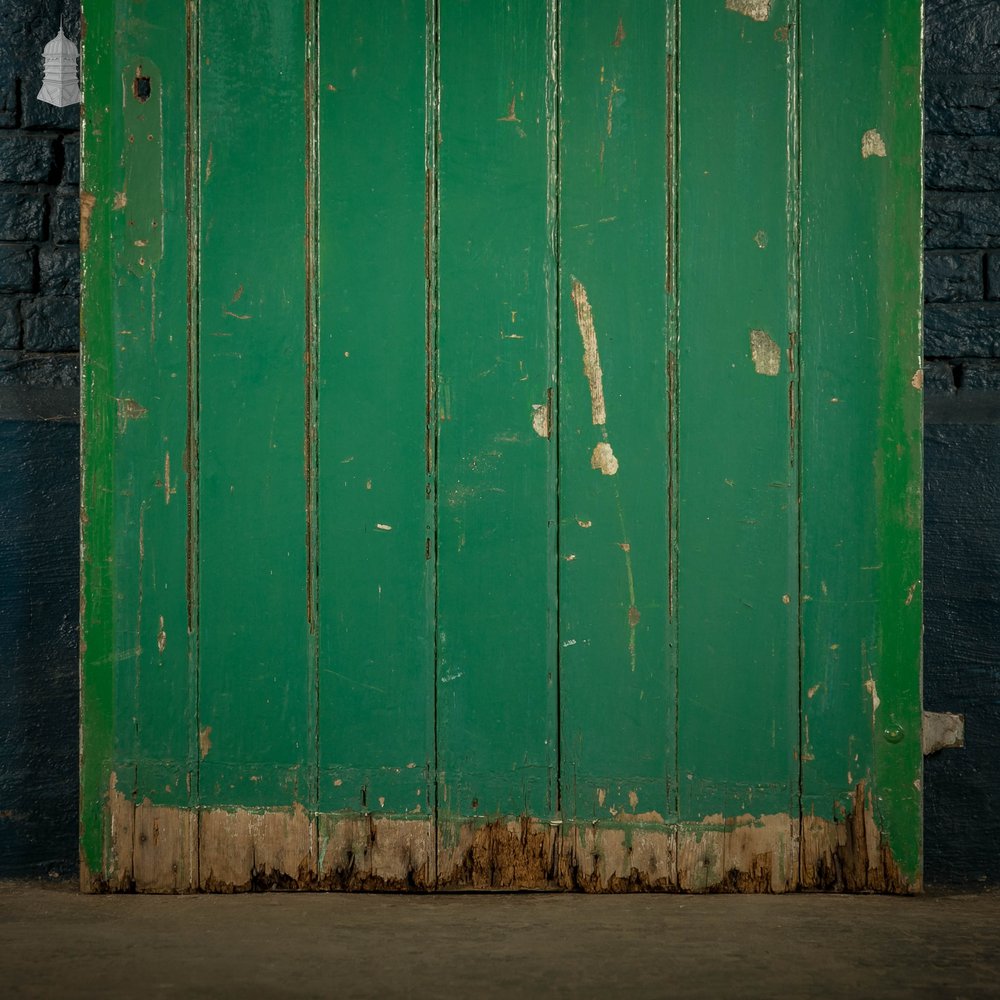 Glazed Ledged Door, Leaded Stained Glass