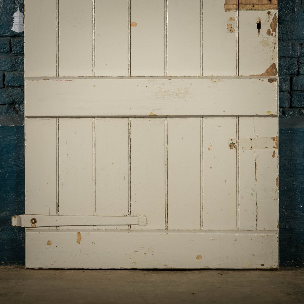 Glazed Ledged Door, Leaded Stained Glass