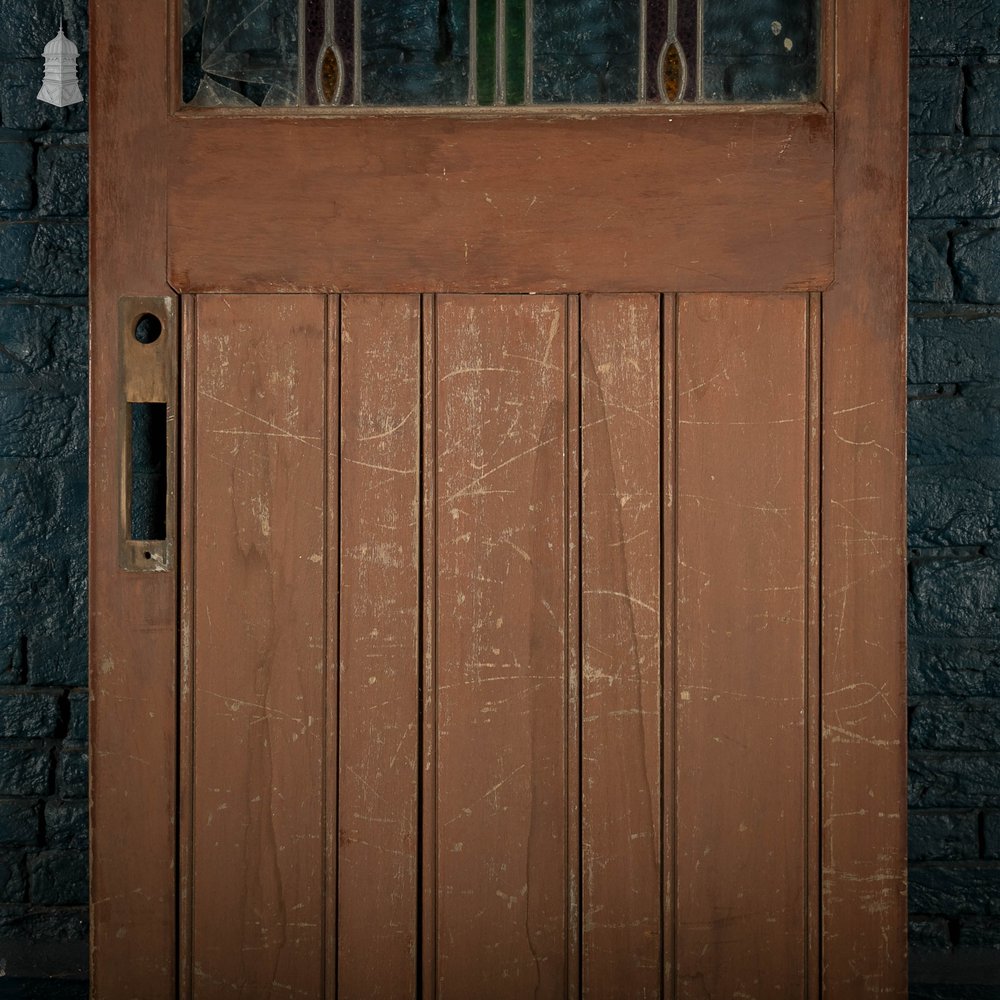 Half Glazed Door, Leaded Stained Glass