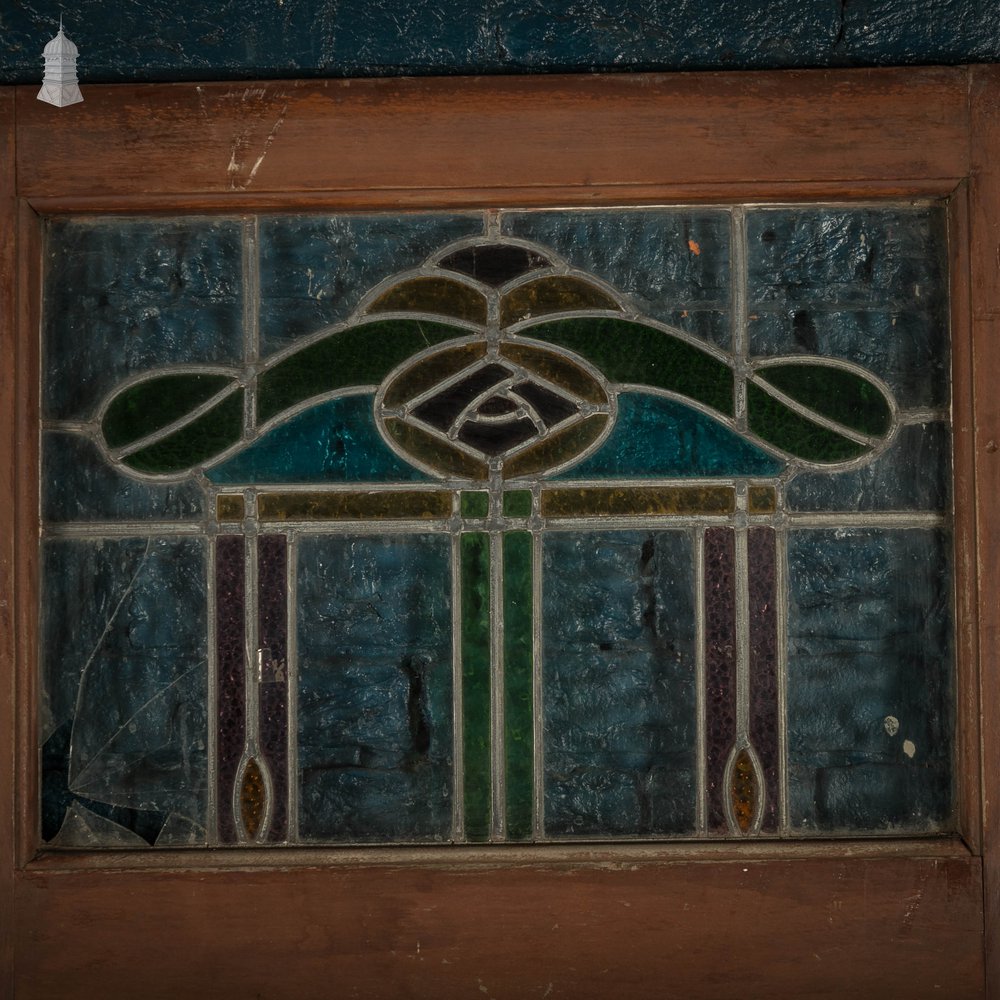 Half Glazed Door, Leaded Stained Glass