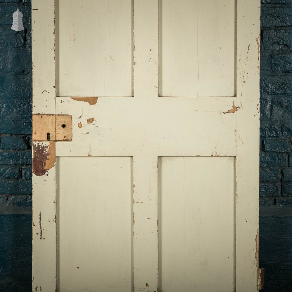 Glazed Pine Door, Distressed Paint Finish