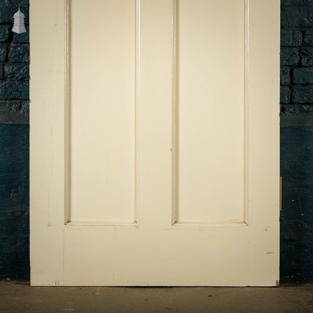 Pine Panelled Door, White Painted 3 Panel