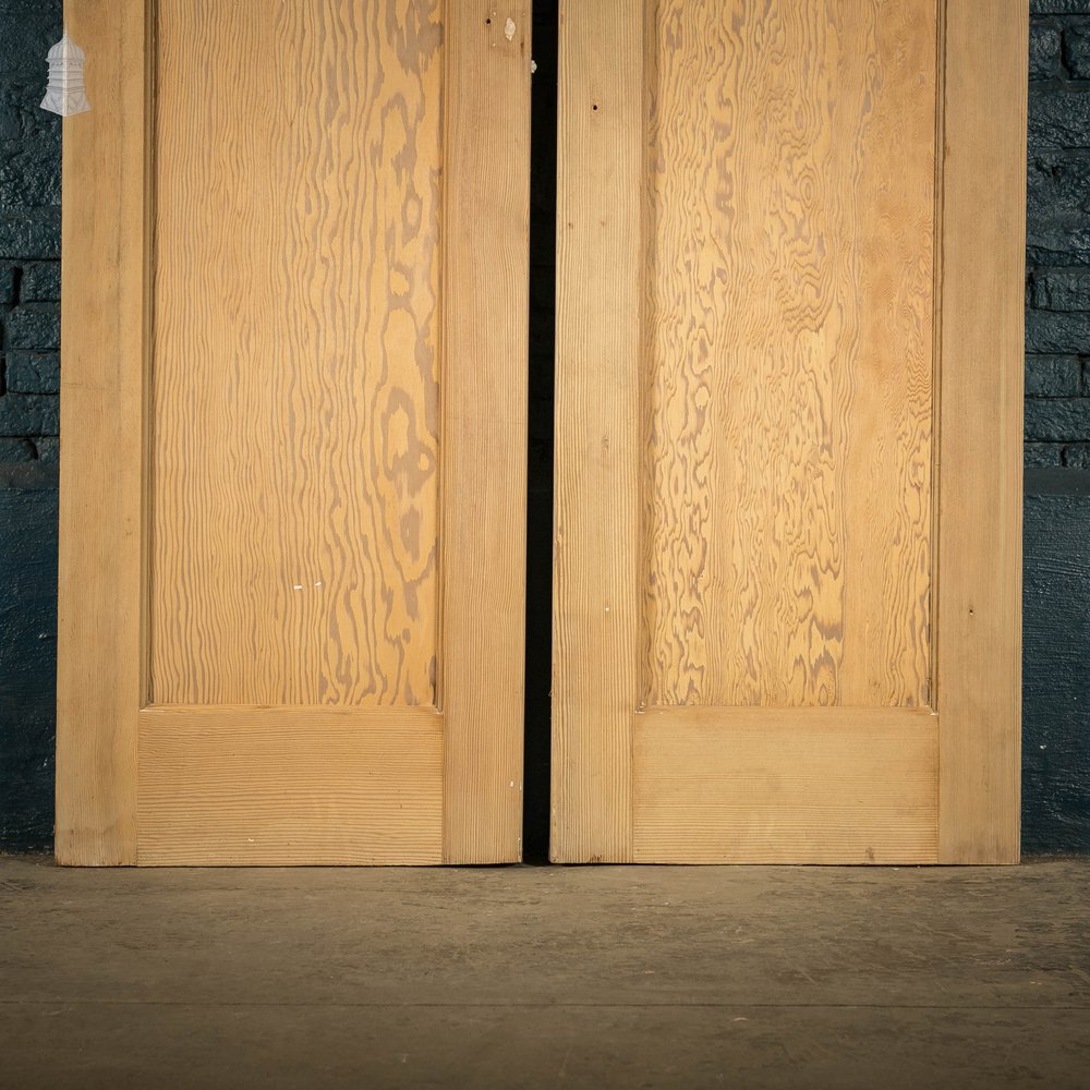 Pine Panelled Doors, Pair of Cupboard Doors