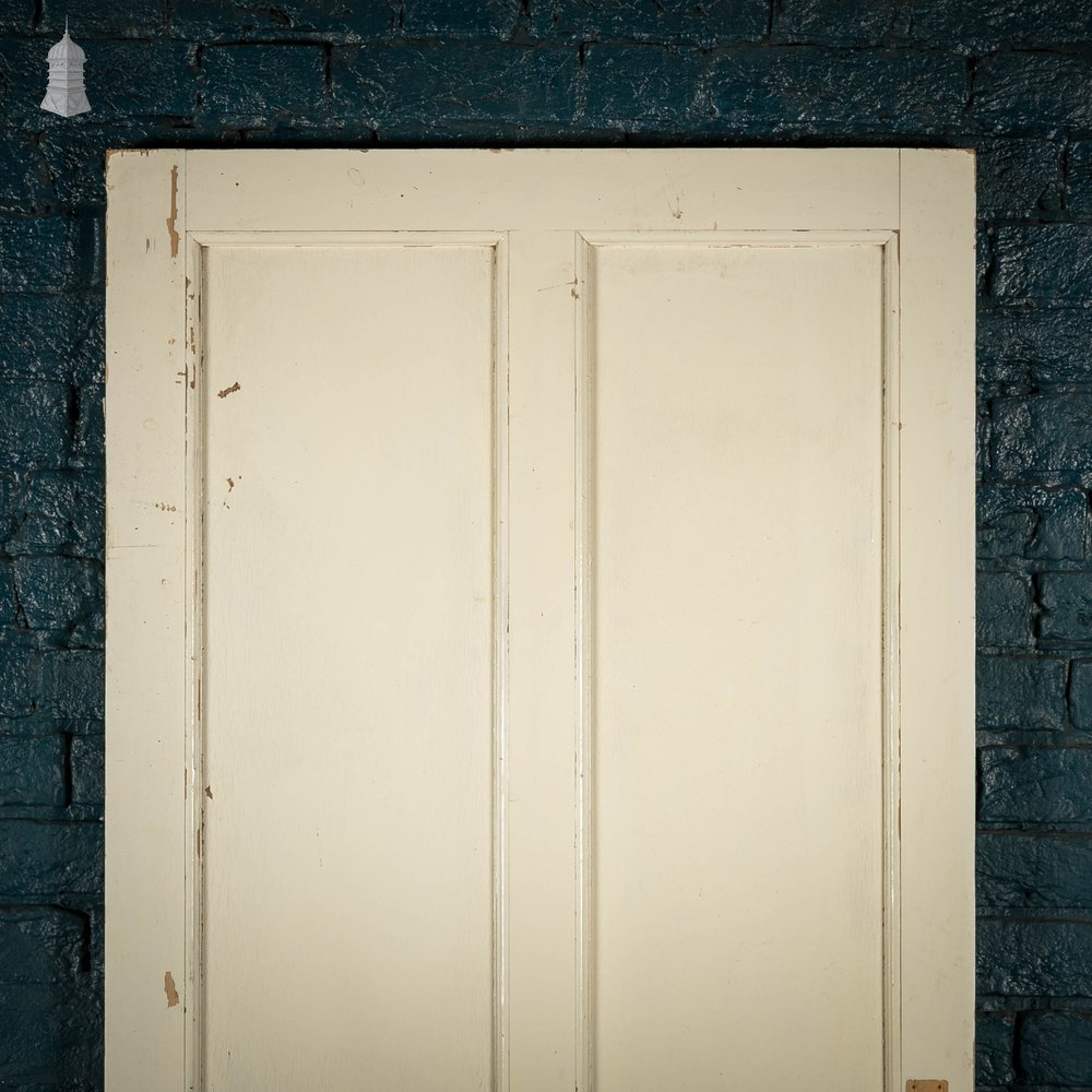 Pine Panelled Door, 4 Panel White Painted