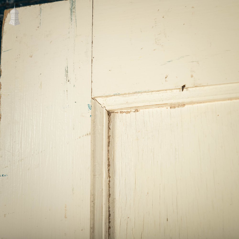 Pine Panelled Door, 4 Panel White Painted